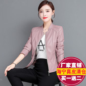 皮夹克修身 真皮皮衣女短款 立领大码 韩版 小外套 绵羊皮2025秋冬新款
