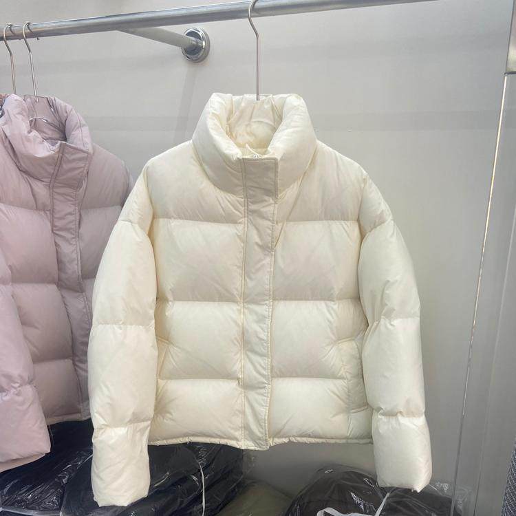 2025冬新款加厚羽绒服女面包服立领短款韩版宽松小个子95白鸭绒