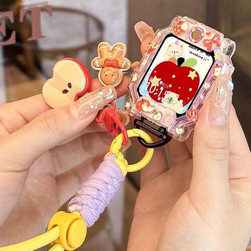 适用小天才电话手表挂脖绳卡通