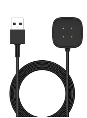 适用Fitbit versa 3_4手表sense 1_2磁吸充电线电器CHARGER CABLE