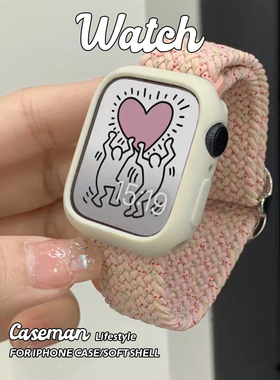 DT87适用华强北手表带s8 ultra/watch8pro/s8max男苹果编织表带