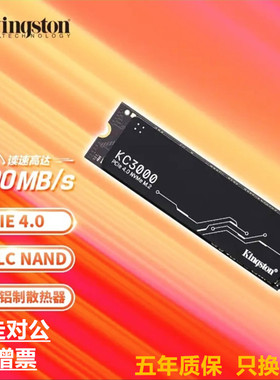 金士顿KC3000 512G 1TB 2TB固态硬盘7000MB/s M.2接口