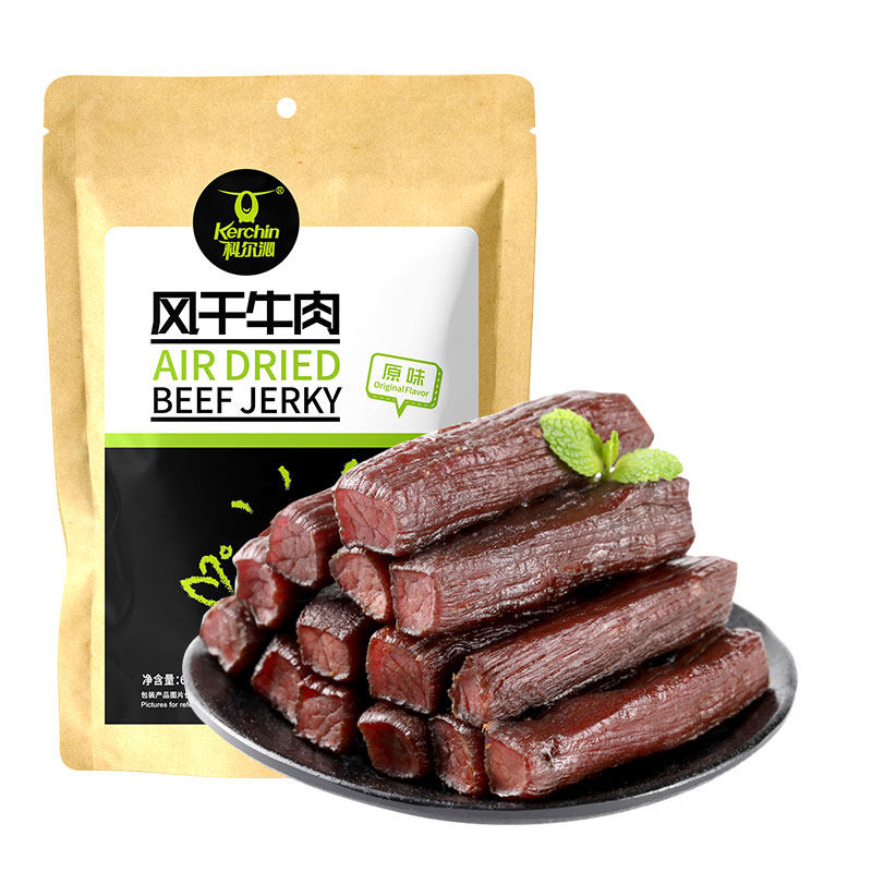 科尔沁风干牛肉干内蒙古特产手撕风干牛肉68g即食肉类小吃健身