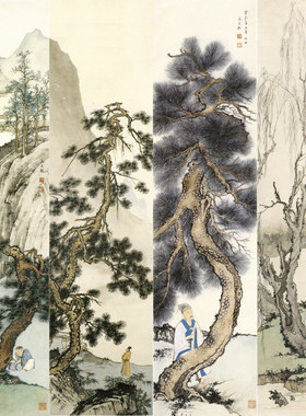 多种尺寸可选参照工笔画白描底稿