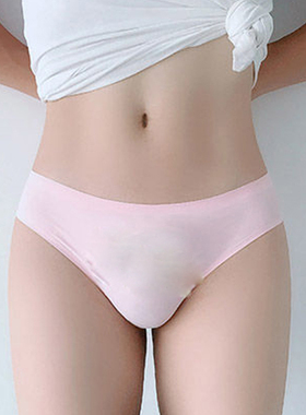 男女通用共穿半包臀三角丁字情侣女款男穿无痕性感一片式低腰内裤