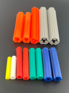 彩色国标装修塑料直通膨胀管自攻螺丝钉胶塞涨塞M4 5 67 810 12mm