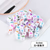 6*6mm square white background+color numbers about 50