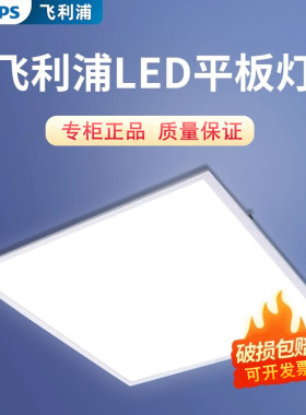 飞利浦LED平板灯嵌入式600*600格栅灯盘超薄厂房吊顶面板灯RC091V