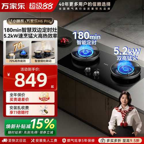 新品上市、5.2kW火力、快速点火、一级能效