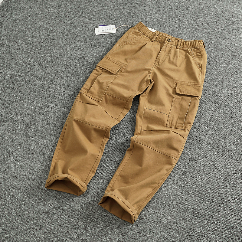 D.STRANIK经典口袋工装裤男合身