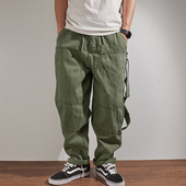 SIZE复古潮流裤 日系潮款 男宽松阔版 OVER 重型加厚山系工装 休闲裤