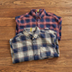 经典 重磅厚款 复古格子长袖 美式 衬衫 男秋冬英伦休闲冬季 工装 衬衣男