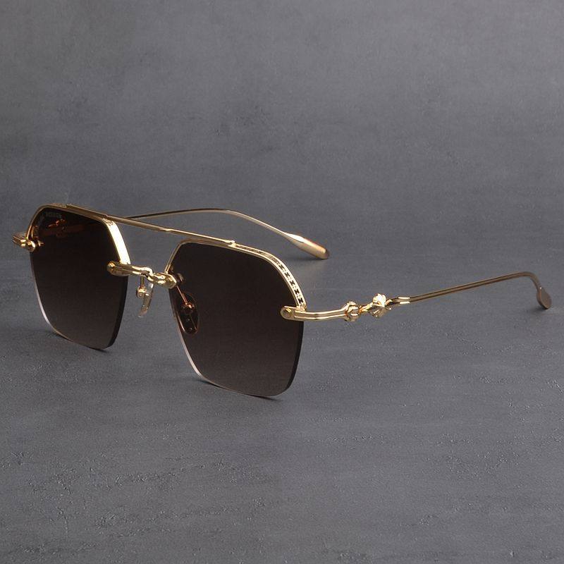 奢华猫眼百搭太阳镜女款潮素颜流时尚个性网红墨镜男开车复古黑镜