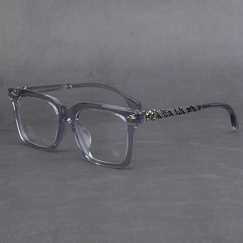 奢华龙纹腿纯钛眼镜框男潮文艺百搭显瘦板材近视眼镜架女网红潮牌