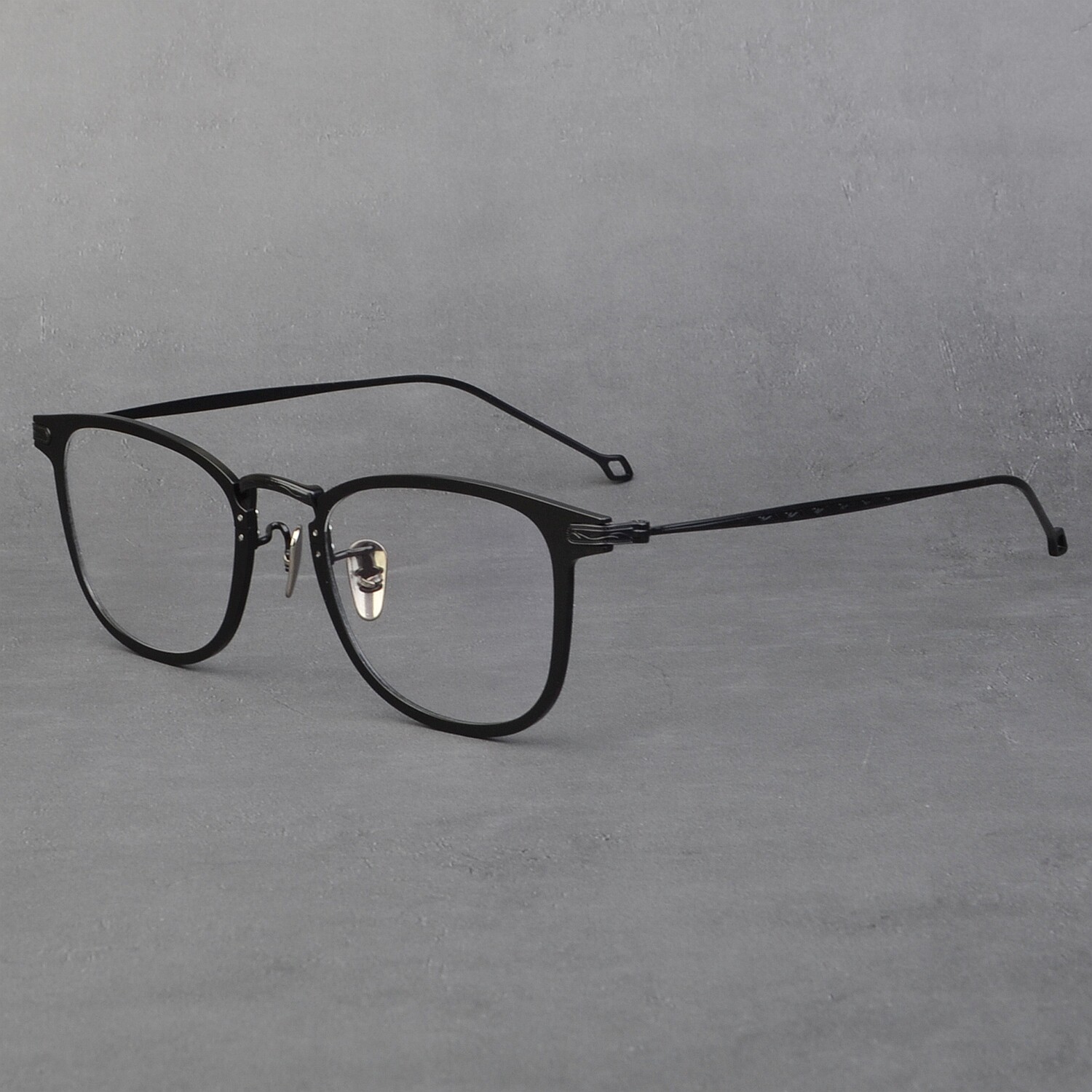 简约超轻纯钛眼镜架男余文乐崃款百搭商务复古配近视眼镜框女潮流