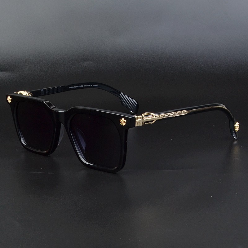 韩版偏光百搭文艺板材太阳镜男女士个性大脸显瘦墨镜复古驾驶黑超