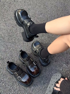 成功鸟2026春新款厚底增高乐福鞋女ins潮鞋子百搭英伦风小皮鞋女