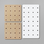 洞洞板实木收纳玄关墙壁置物挂板挂架层板门厅木质洞洞板置物定制