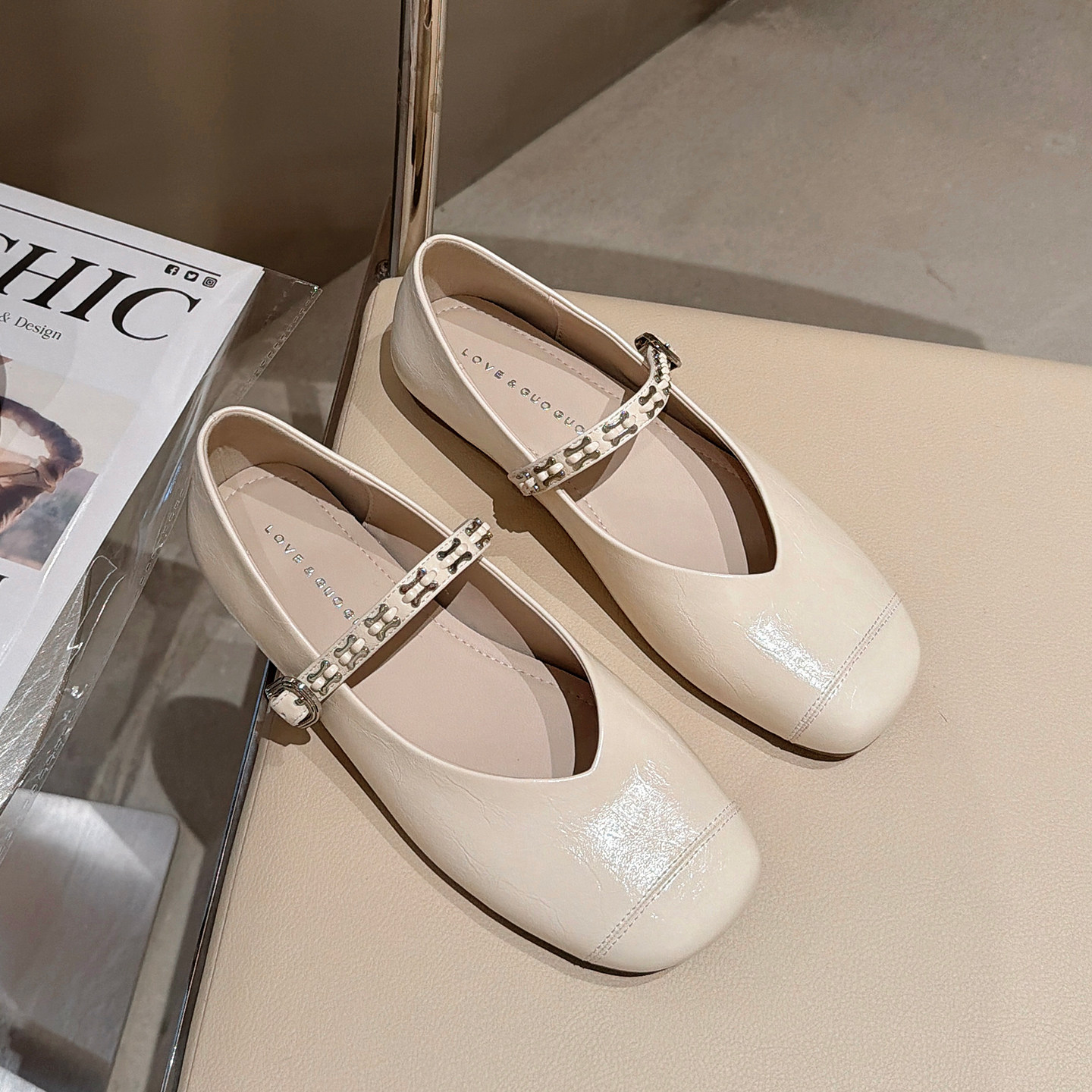 法式玛丽珍鞋女2026新款配裙子软底软面奶奶鞋一字扣浅口平底单鞋,女鞋,玛丽珍鞋,淘宝优惠券,粉丝福利购,淘宝优惠卷