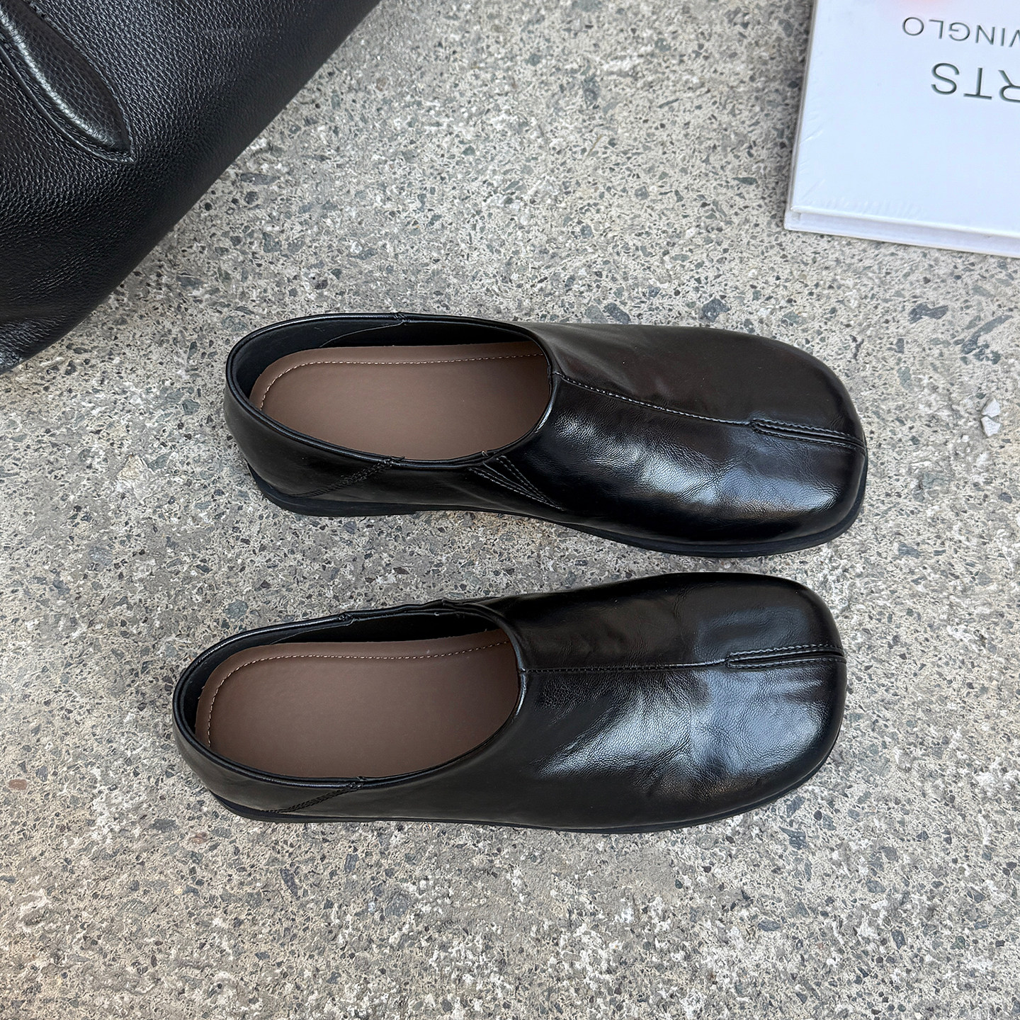 一脚蹬豆豆鞋女2026新款黑色乐福鞋百搭内增高分趾鞋软底通勤单鞋,女鞋,乐福鞋（豆豆鞋）,淘宝优惠券,粉丝福利购,淘宝优惠卷