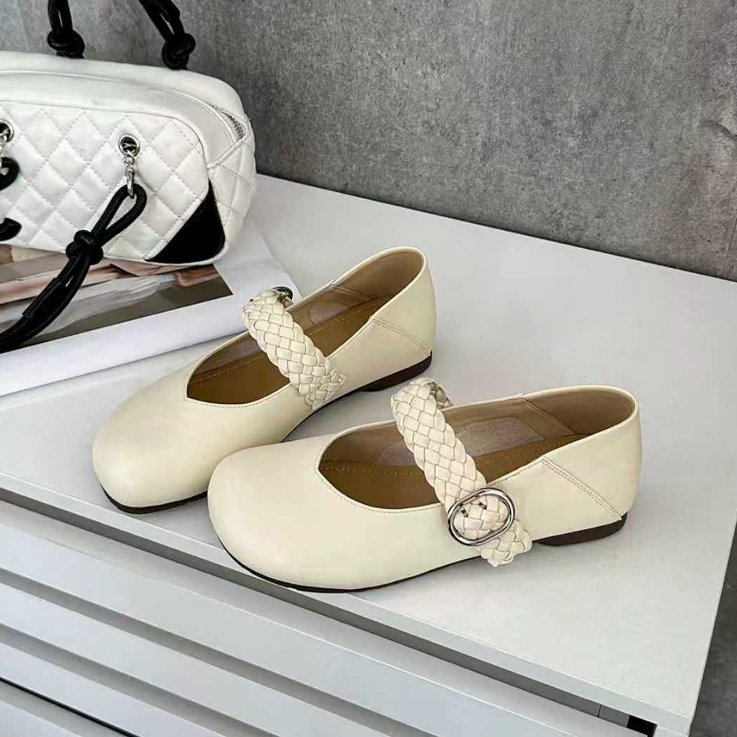 浅口平底玛丽珍单鞋女2026年新款圆头可爱学院风小皮鞋软底奶奶鞋,女鞋,浅口单鞋,淘宝优惠券,粉丝福利购,淘宝优惠卷