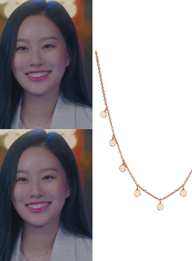 直邮~韩国代购haesool正品 韩剧德鲁纳酒店 朴柔娜同款925项链