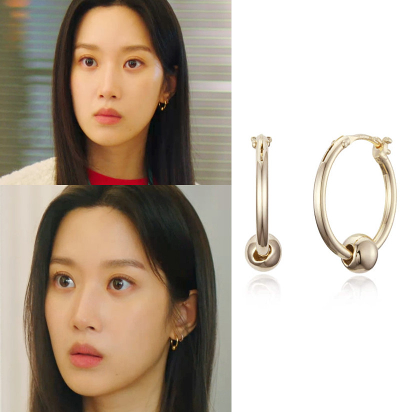 直邮~韩国代购haesool正品 那家伙是黑炎龙 文佳瑛同款耳圈 耳环