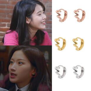 直邮~韩剧女神降临 文佳瑛 李知恩 IU同款耳环 耳饰 正品韩国代购