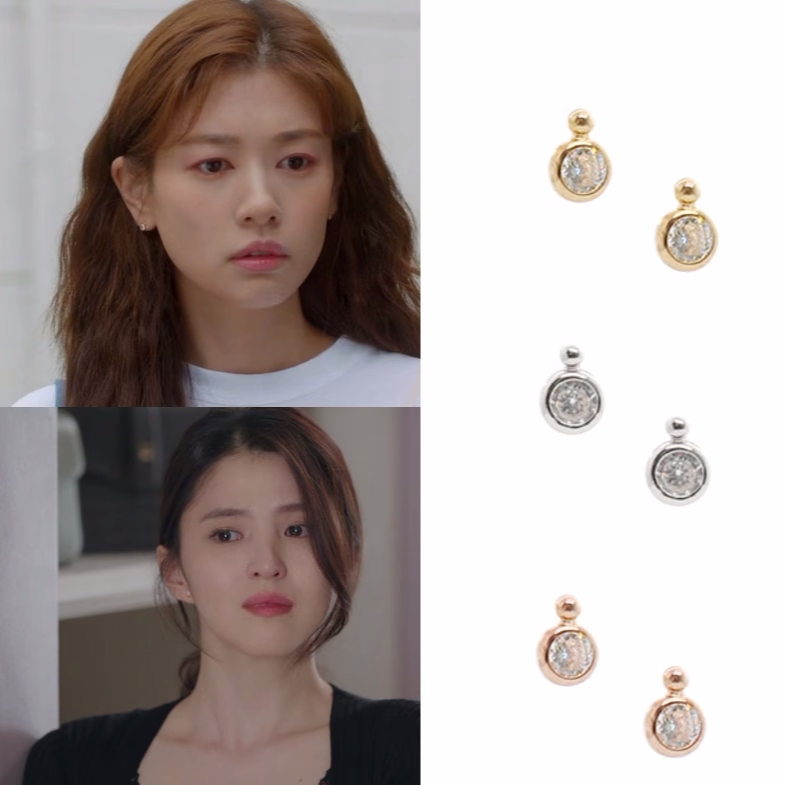 韩国代购jewelcounty正品 夫妻的世界 韩素希 郑素敏同款耳钉耳环