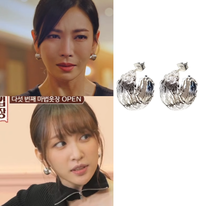 直邮~韩国代购 BLACKMUSE正品 韩剧顶楼2 金素妍 安希妍同款耳环