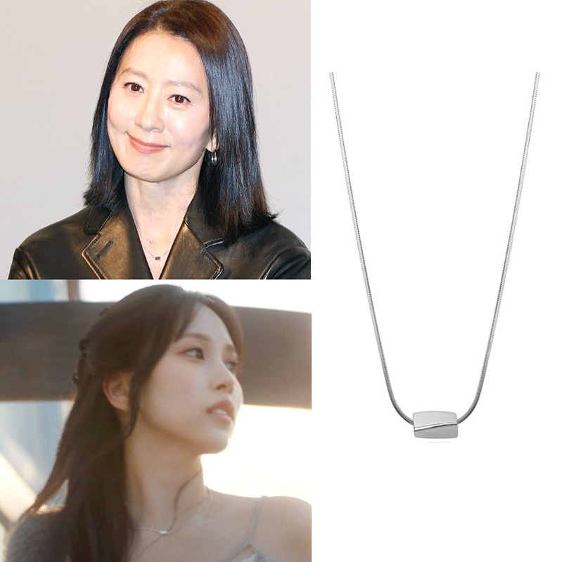 直邮~韩国代购haesool正品 TWICE 名井南 金喜爱同款925银项链