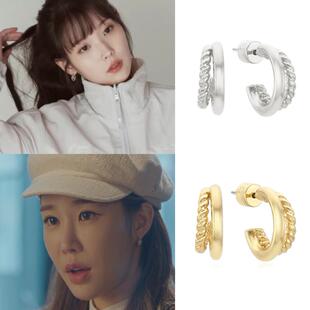 韩国代购ritamonica正品 金栽经 金亚荣 刘仁娜 李知恩iu同款耳环