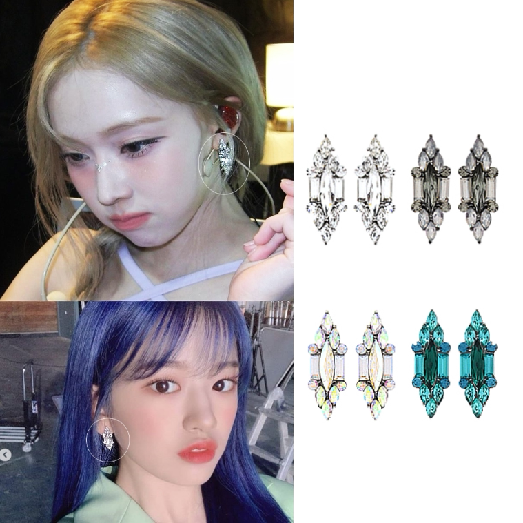 韩国代购JEALOUSY正品 组合aespa 金玟庭 winter 安宥真同款耳环