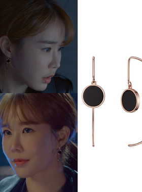 直邮~韩国代购haesool正品 韩剧爱我的间谍 刘仁娜同款耳环 耳饰