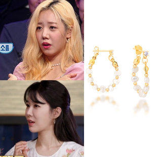 直邮~韩国代购Milton stelle正品 金南珠 刘仁娜同款耳环 耳圈女