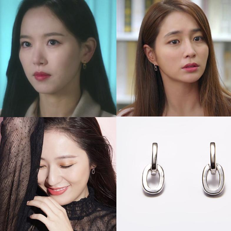 直邮~韩国代购 Hei正品 姜汉娜 李珉廷 郑秀晶同款925银耳环耳饰
