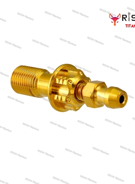 RISONTITANIUM 钛合金油管排气一体螺丝M10P1.0/1.25水鸟油管排气