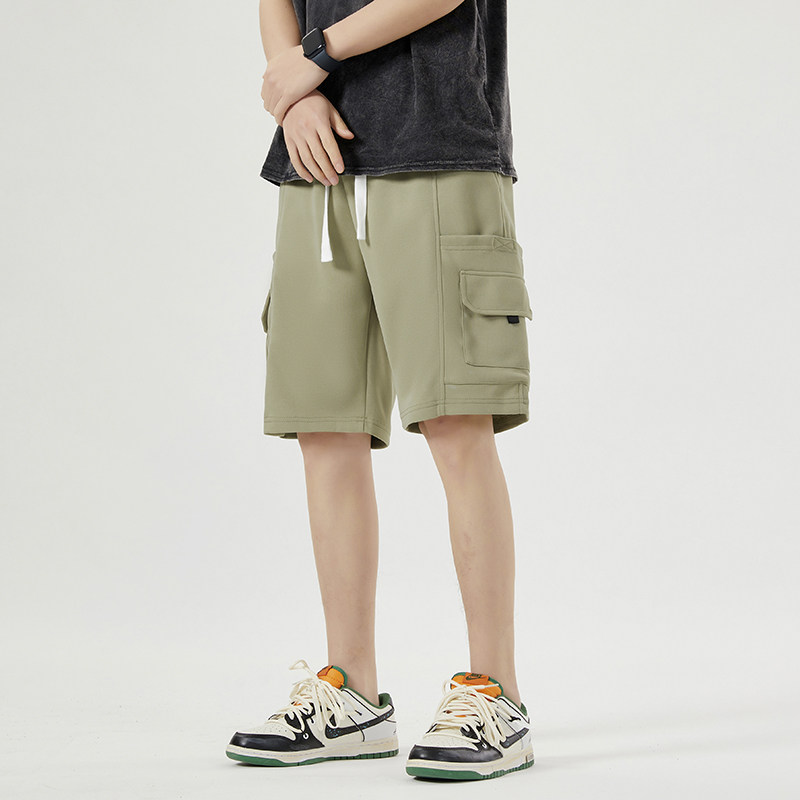夏季时尚潮牌拼接五分裤运动短裤男休闲沙滩裤男K2215-P30,男装牛仔裤,星座209-1