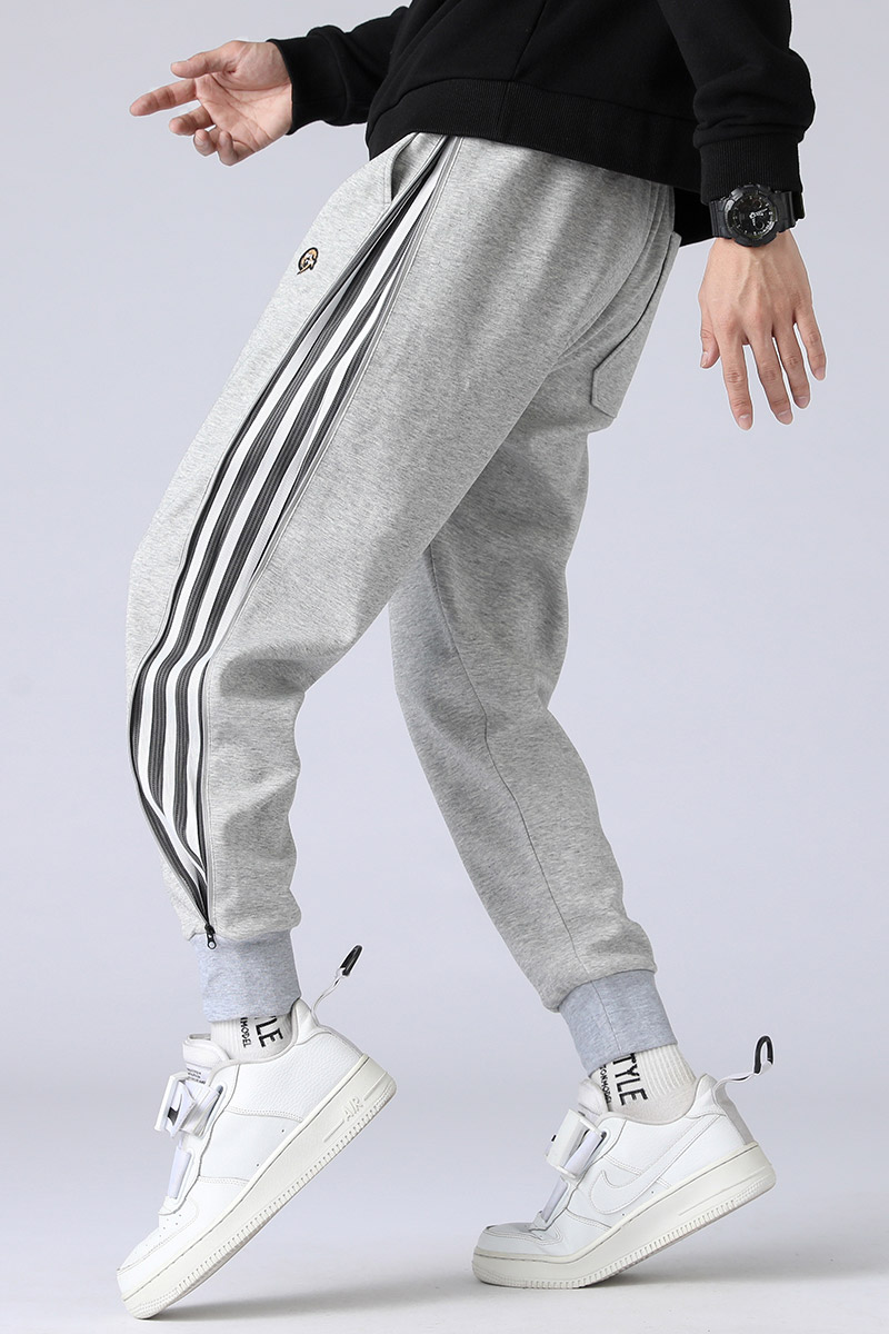 冬装新款潮流休闲加绒加厚时尚流行男宽松裤子男K708加绒-P65,男装卫衣,星座209-1