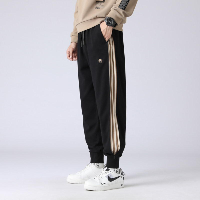 冬装新款潮流休闲加绒加厚时尚流行男宽松裤子男K708加绒-P65,男装卫衣,星座209-1