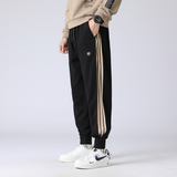 冬装新款潮流休闲加绒加厚时尚流行男宽松裤子男K708加绒-P65，男装卫衣，星座209-1
