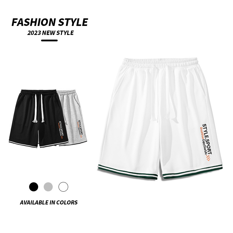 23夏季短裤男休闲直筒透气印花外穿裤子潮流宽松五分裤K1026-P27，男装休闲裤，星座209-1