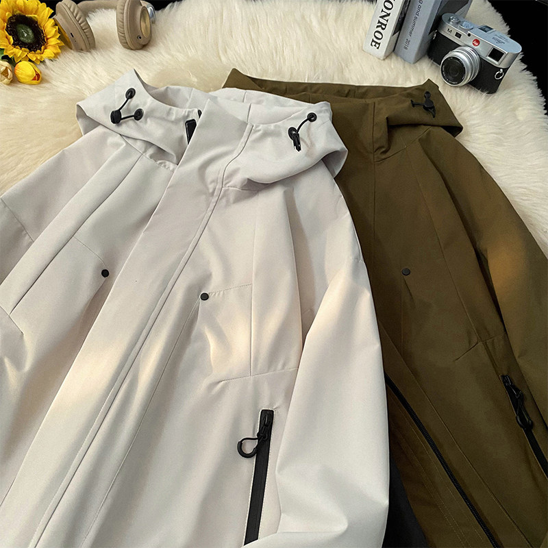 春季新款休闲户外夹克男连帽冲锋衣外套男JK8022-P60,男装夹克,星座209-1