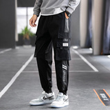 2025秋冬季主推款宽松大码九分裤工装裤潮牌男裤K19-P35，男装工装外套，星座209-1
