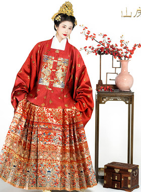 新娘敬酒服婚服龙凤明制汉服