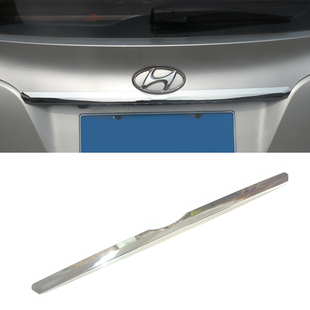 饰改装 现代IX35后饰条后尾箱装 后备箱后盖尾门亮条贴 16款 适用10