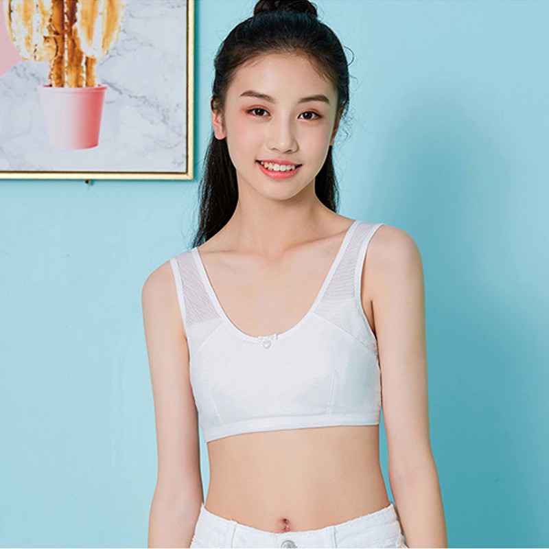 纯棉防凸点网眼透气发育期内衣