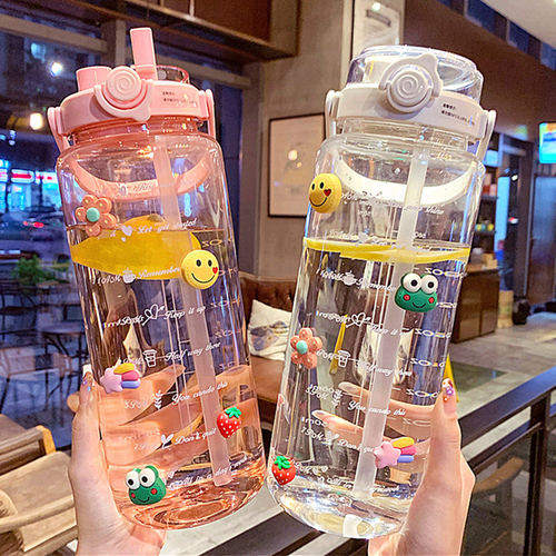 韩版2L超大容量吸管塑料杯