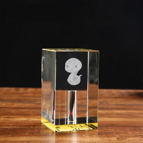 水晶牛宝宝保存diy胎毛纪念品