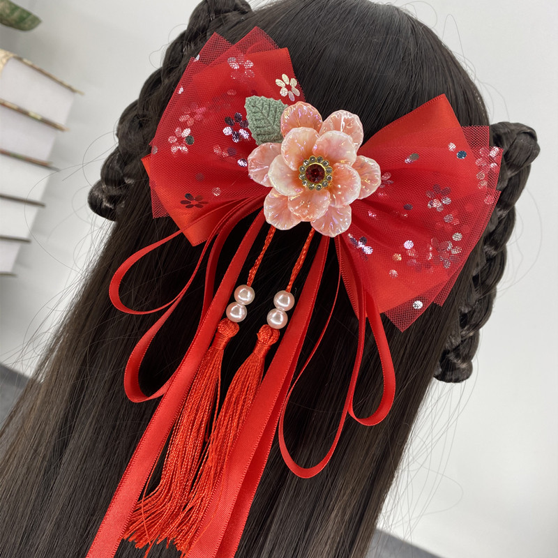 古风大蝴蝶结汉服发夹古风古装发饰公主后脑勺头花中国风送礼